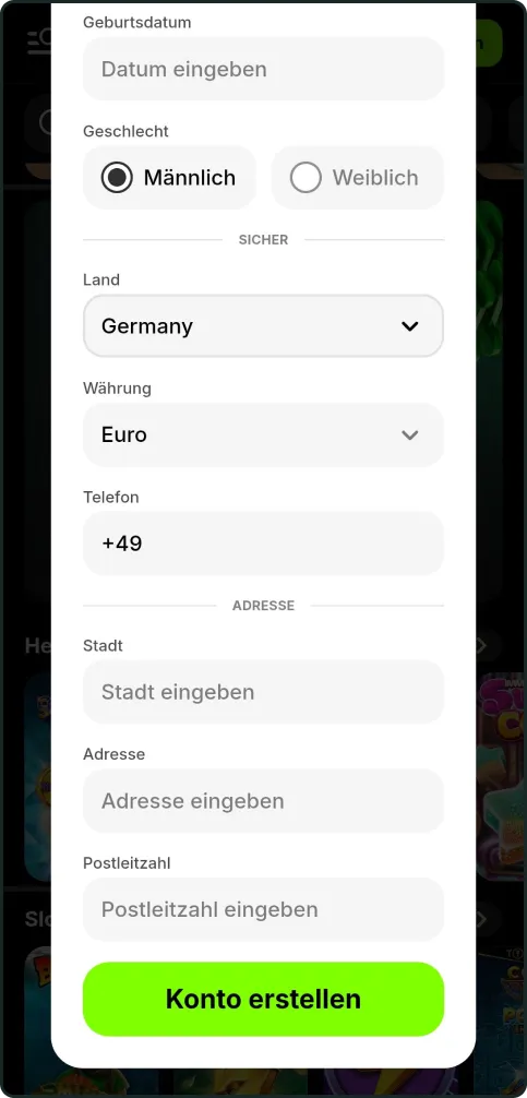 Spinit Casino Anmeldung Schritt 4