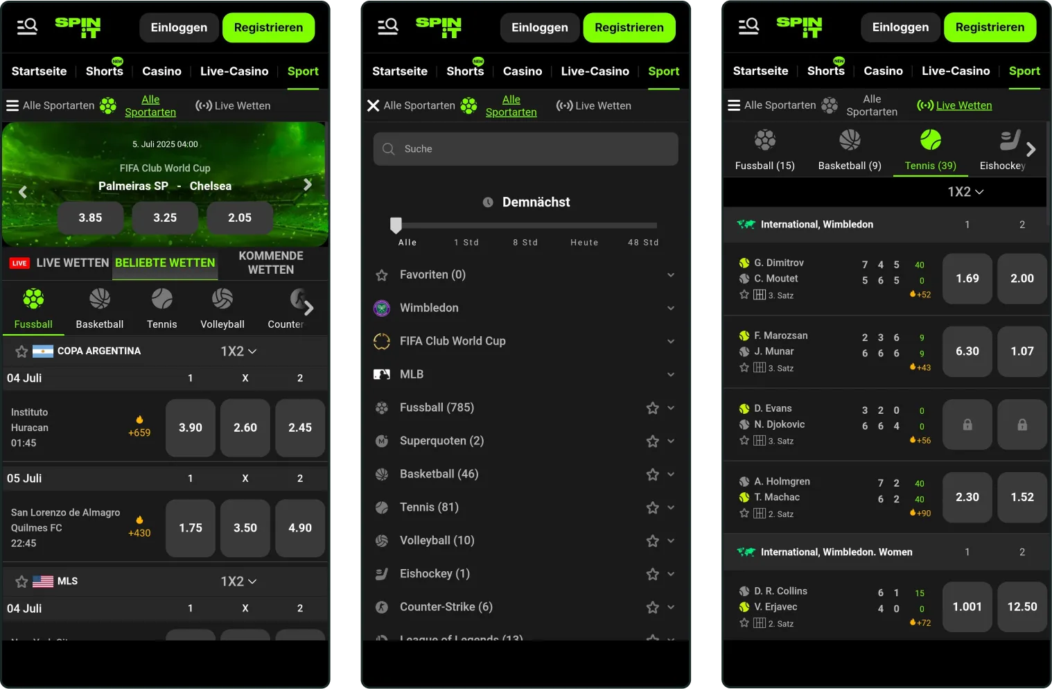 Spinit Casino Sportwetten